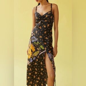 Urban Outfitters Black Floral Maxi Dress